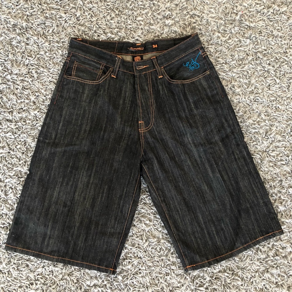 Ed Hardy Fighting Tiger Jean Shorts - Men’s Sz 34